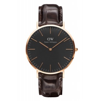 Daniel Wellington York Watch Rosé and black 40mm