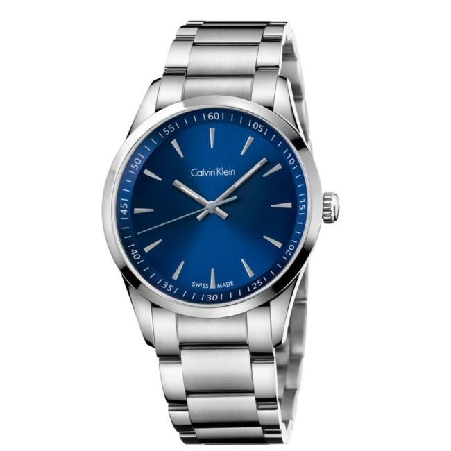 Blau unisex Armbanduhr K5A3114N-Calvin Klein Bold Uhr