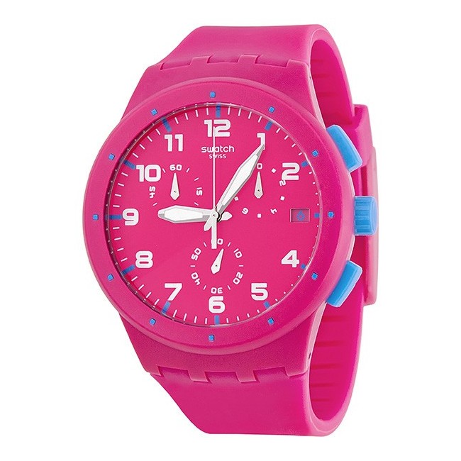 Swatch Watch Chrono Pink Frame-SUSR401