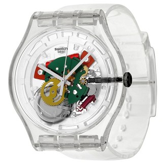 Orologio Swatch New Gent Ghost Skeleton Dial Plastic - SUOK111