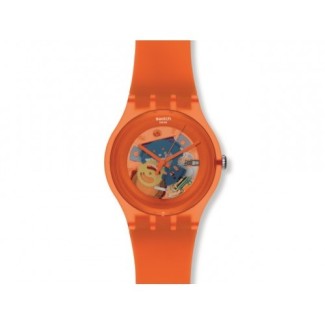 Swatch New Gent orangefarben Tönen lackiert SUOO100