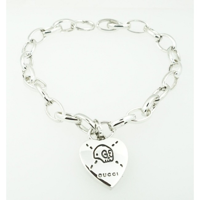 Gucci Ghost with a skull heart Charms