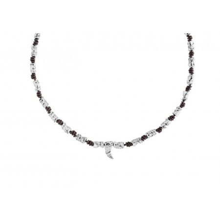 Necklace White Fang One de50-COL1093MTLMAR0U