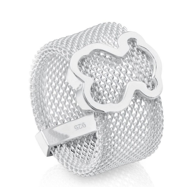 Anello Tous Icon Mesh argento - 613105541