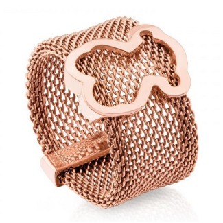 Silber Mesh ring Rose-613105572 Tous Symbol