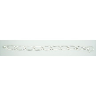 Braided silver chain bracelet Phidias-B738/A