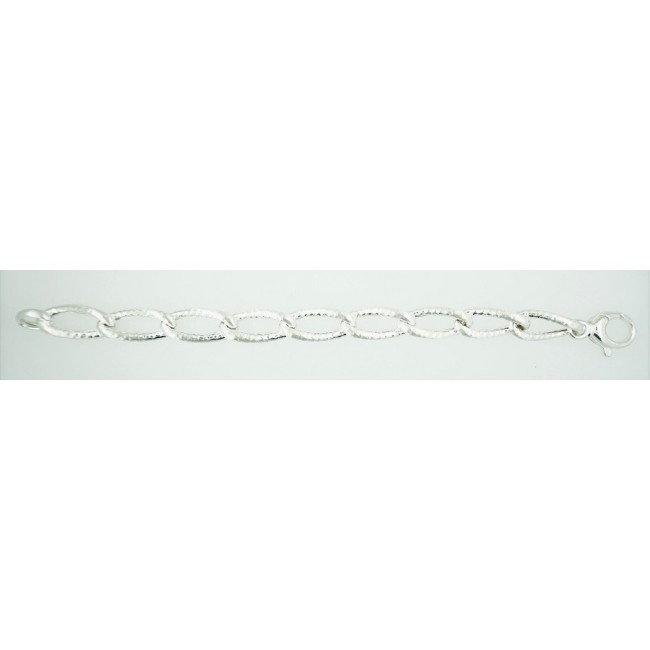 Braided silver chain bracelet Phidias-B738/A