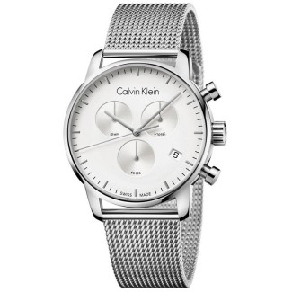 Calvin Klein Watch City Kronos Milanese Silver-K2G27126