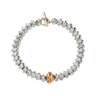 Bracciale Civita Queriot con Nodini e Nodo in Oro rosa