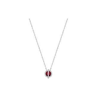 Swarovski necklace Round Ruby-5258513