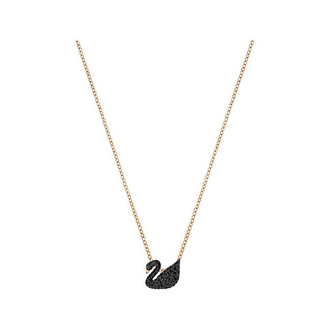 Swarovski Swan Necklace Pendant Small Black Swan-5204133