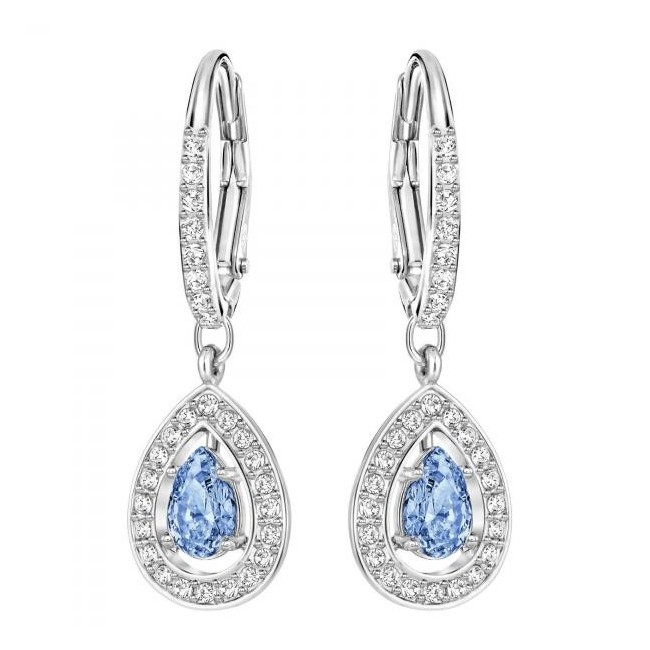 Swarovski Ohrringe anziehen Licht Drop und Kreis-5197459