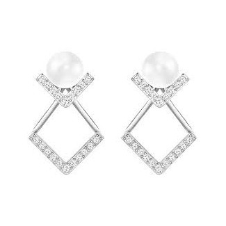 Swarovski earrings Pearl and pavé diamond Film-5219762