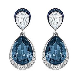 Swarovski Ohrringe durchbohrt fühlen Meerwasser-5217776