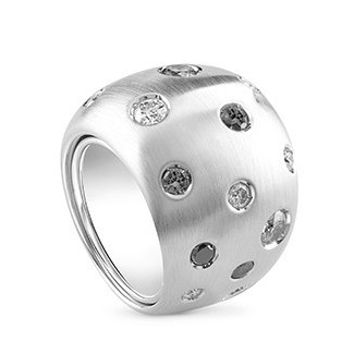 Ring Optical Masterpiece Salvini in white gold and diamonds