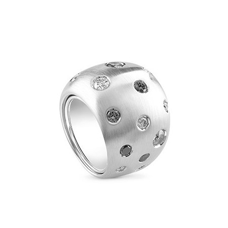 Anello Optical Masterpiece Salvini in oro bianco e diamanti