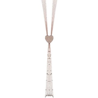 Collana Masterpiece Cuore Salvini in oro rosa e diamanti