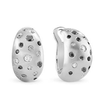 Orecchini Optical Masterpiece Salvini in oro bianco e diamanti