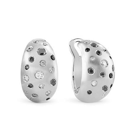 Orecchini Optical Masterpiece Salvini in oro bianco e diamanti