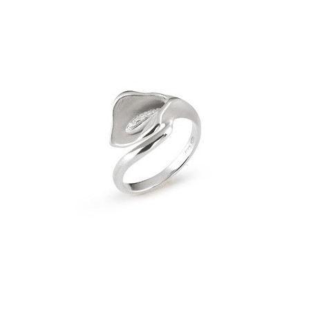 Annamaria Cammilli Calla Lily Ring in Weißgold und Diamanten-GAN0920W