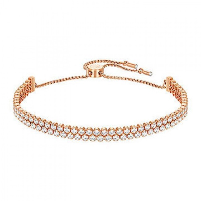 Swarovski Bracciale Subtle tennis Double rosè - 5224182