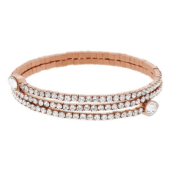 Swarovski Bangle Bracelet Twisty Drop Rosé-5073594