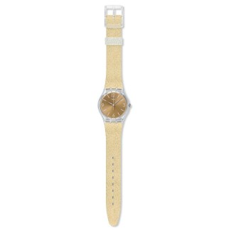 Swatch Gent Sunblush Golden glitter-GE242C