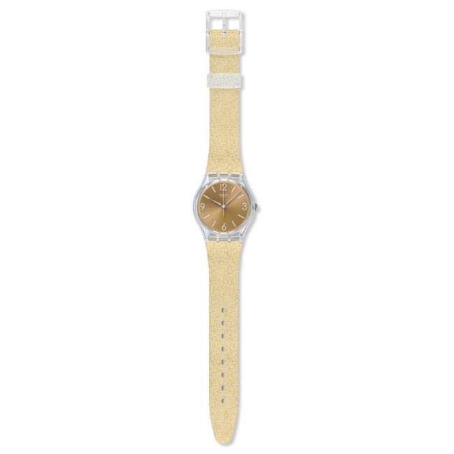 Orologio Swatch Gent Sunblush glitter dorati - GE242C