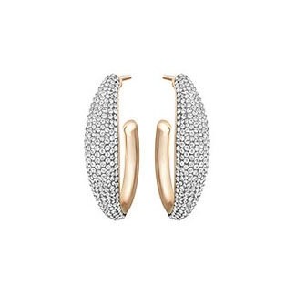 Swarovski Ohrringe reif Reifen große Pflastersteine Rosé-5153435