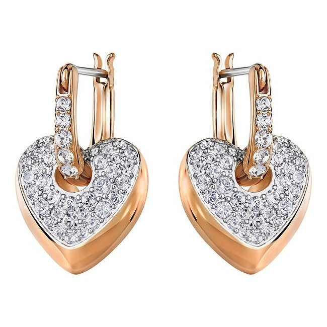 Swarovski Ohrringe selbst baumelt Herz ebnen-5190213