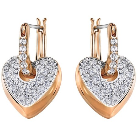 Swarovski earrings Even Dangling heart pave-5190213