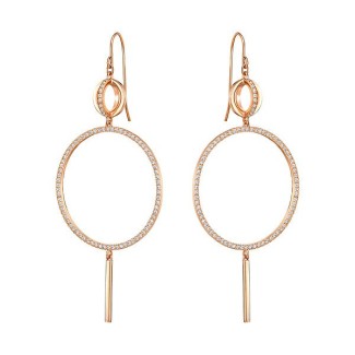 Swarovski Orecchini Flash pendenti lunghi cerchio- 5240785