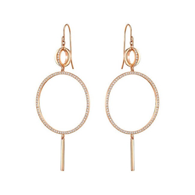 Flash-Kreis-Long Drop Ohrringe Swarovski 5240785