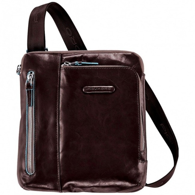 Borsello in pelle Piquadro Blue Square marrone - CA1816B2/MO