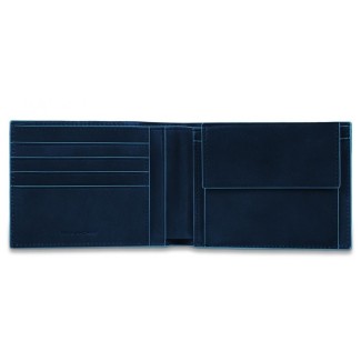 Portafoglio uomo Piquadro con portamonete B2 - PU257B2/BLU2