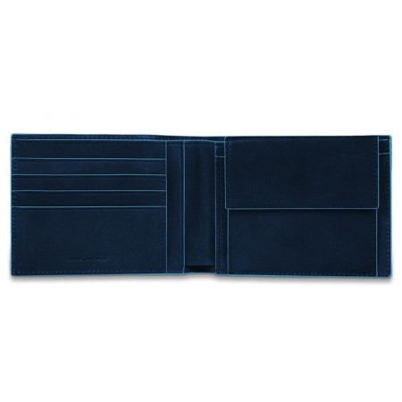 Piquadro wallet with coin purse B2-PU257B2/Blue2