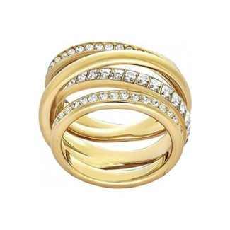 Swarovski Ring Dynamic Wide spiral gold-5221436