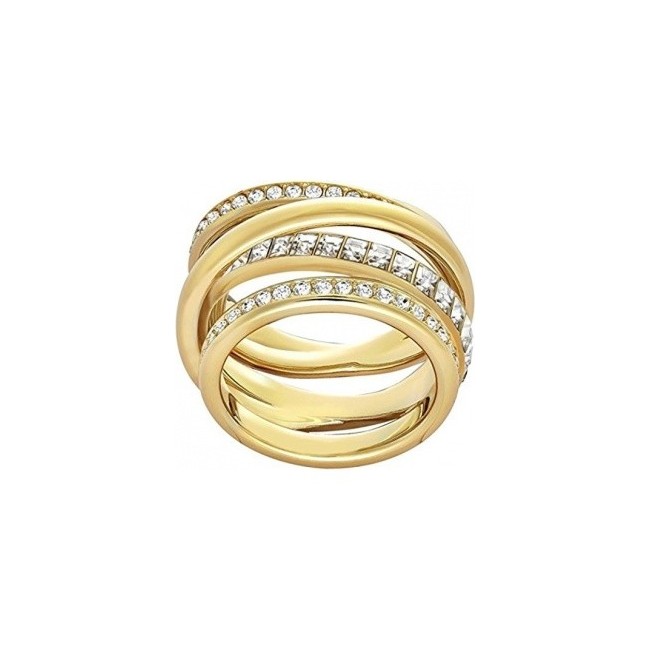 Swarovski Ring Dynamic Wide spiral gold-5221436