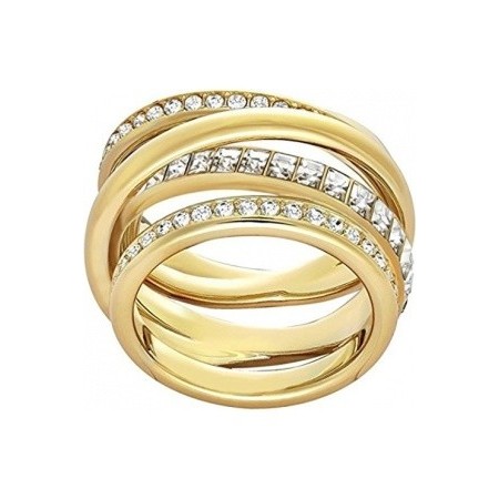 Swarovski Ring dynamische breite Spirale Gold-5221436