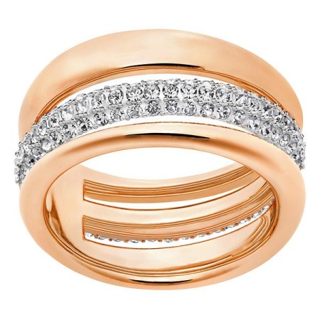 Swarovski Anello Exact rosè con pavè fascia - 5194458