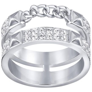Swarovski Anello Fiction fascia morbida  silver pavè- 5230679