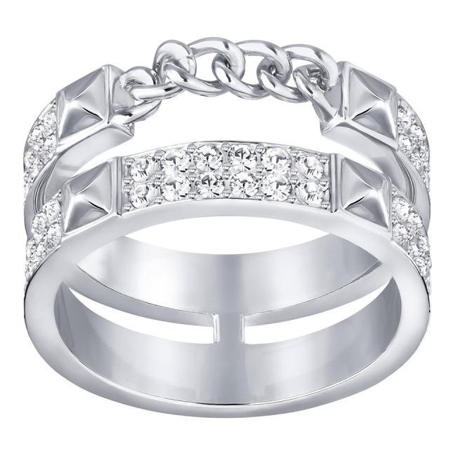 Swarovski Anello Fiction fascia morbida  silver pavè- 5230679