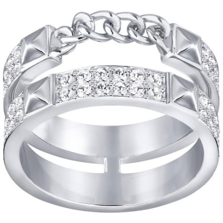 Swarovski Anello Fiction fascia morbida  silver pavè- 5230679