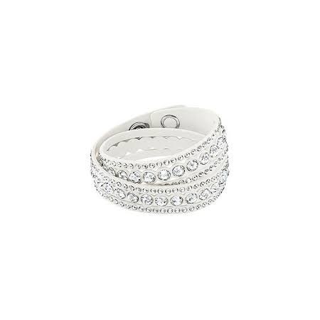 Swarovski Bracciale Slake Dot bianco tessuto - 5240623