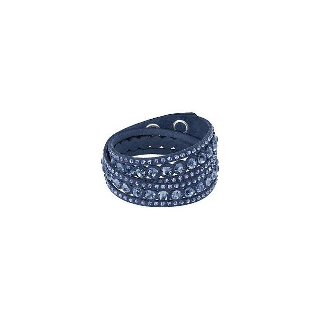 Swarovski Armband Slake Dot Dark Blue Stoff-5201118