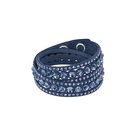 Swarovski Bracciale Slake Dot Dark Blue tessuto - 5201118