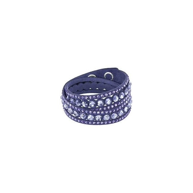 Swarovski Bracciale Slake Dot viola tessuto - 5201122