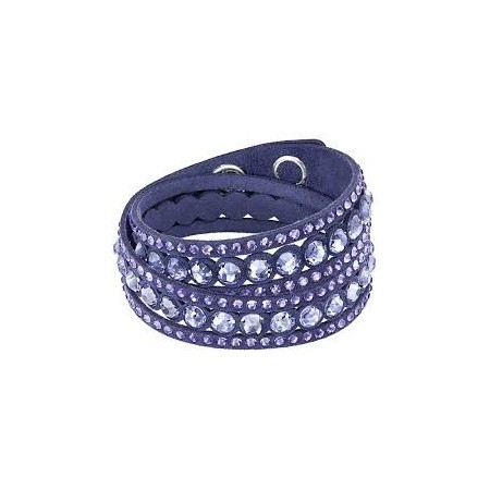 Swarovski Bracciale Slake Dot viola tessuto - 5201122