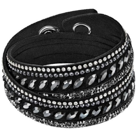 Swarovski Bracciale Slake Pulse nero tessuto - 5225974