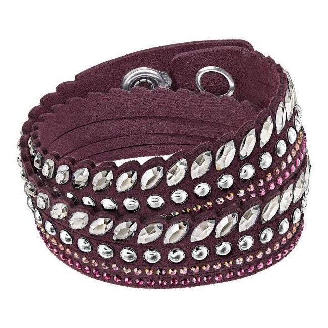 Swarovski Bracciale Slake Pulse vinaccia tessuto - 5241516
